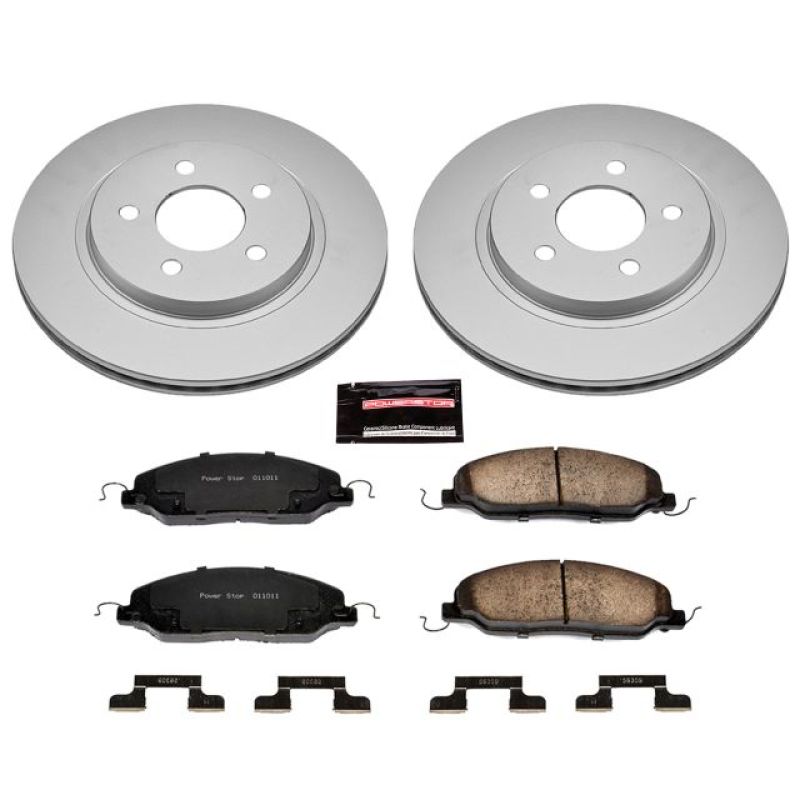 Power Stop 05-11 Ford Mustang Rear Z17 Evolution Geomet Coated Brake Kit Power Stop 05-11 Ford Mustang Rear Z17 Evolution Geomet Coated Brake Kit