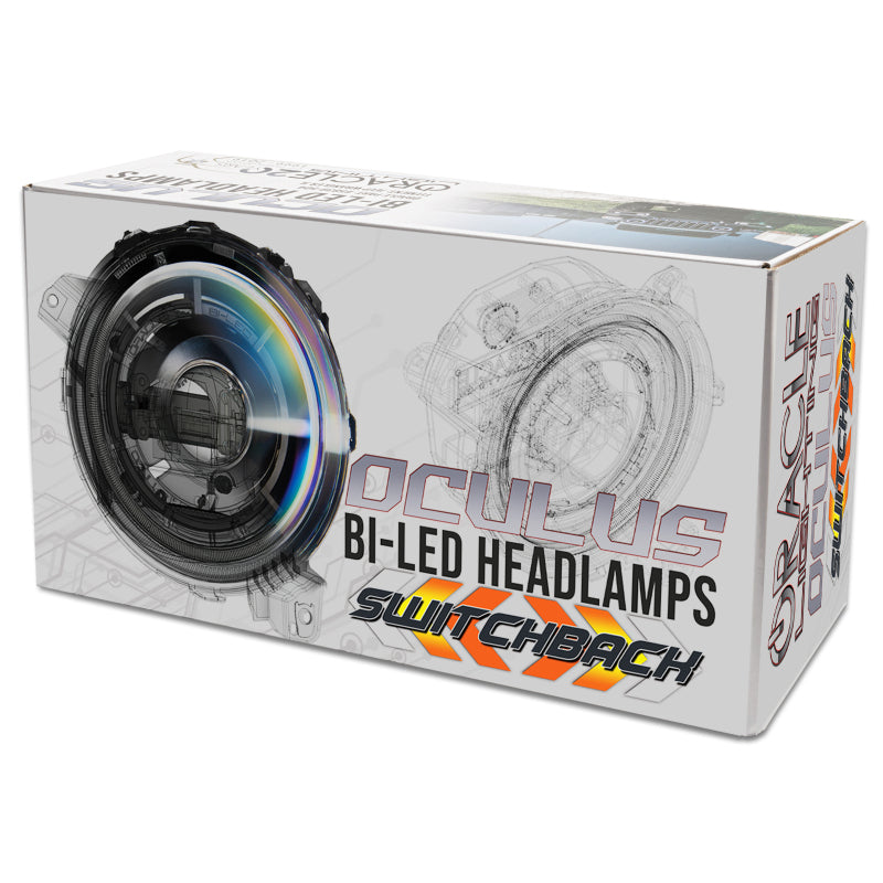 Oracle Jeep JL/Gladiator JT Oculus Bi-LED Projector Headlights - Amber/White Switchback SEE WARRANTY Oracle Jeep JL/Gladiator JT Oculus Bi-LED Projector Headlights - Amber/White Switchback SEE WARRANTY