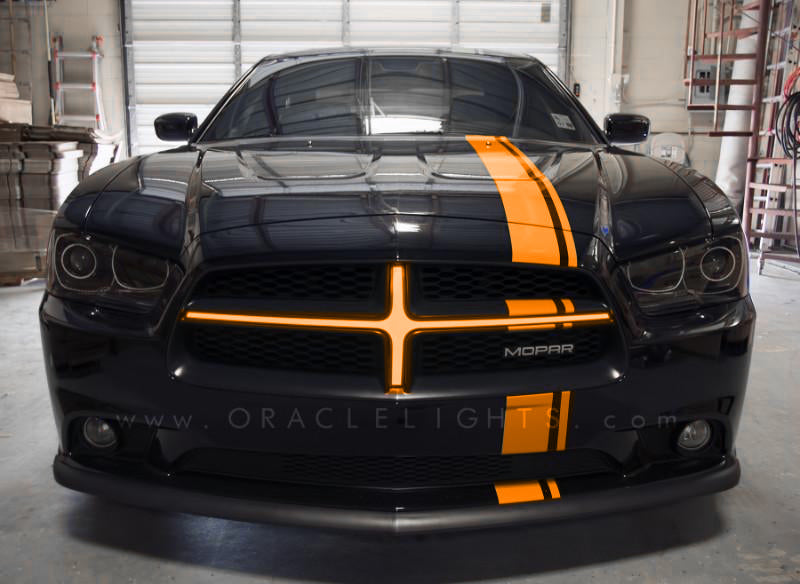 Oracle 11-14 Dodge Charger Illuminated Grille Crosshairs - Amber SEE WARRANTY Oracle 11-14 Dodge Charger Illuminated Grille Crosshairs - Amber SEE WARRANTY