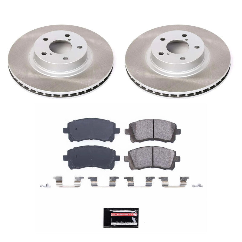 Power Stop 04-13 Mazda 3 Front Semi-Coated Rotor Kit Power Stop 04-13 Mazda 3 Front Semi-Coated Rotor Kit
