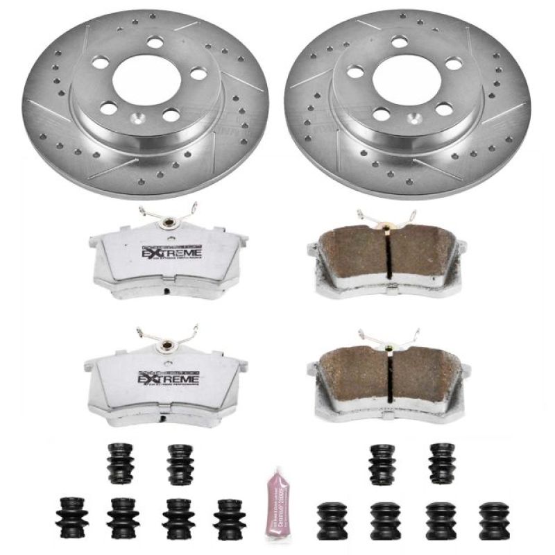 Power Stop 00-06 Audi TT Quattro Rear Z26 Street Warrior Brake Kit Power Stop 00-06 Audi TT Quattro Rear Z26 Street Warrior Brake Kit