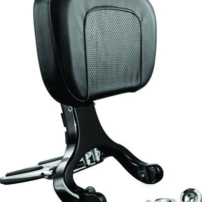 Kuryakyn Multi-Purpose Backrest Black & Chrome