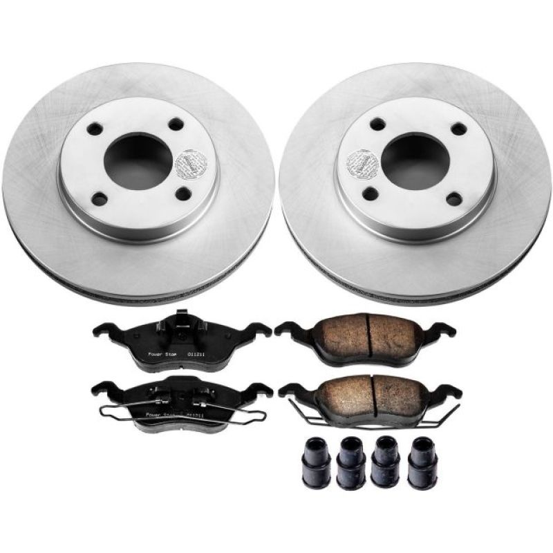Power Stop 00-04 Ford Focus Front Z17 Evolution Geomet Coated Brake Kit Power Stop 00-04 Ford Focus Front Z17 Evolution Geomet Coated Brake Kit