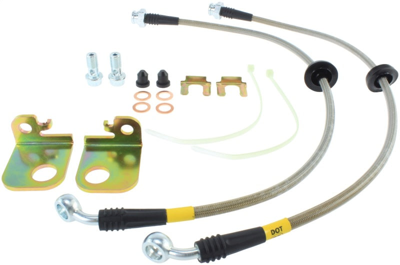 StopTech 04-06 Pontiac GTO Stainless Steel Front Brake Line Kit StopTech 04-06 Pontiac GTO Stainless Steel Front Brake Line Kit