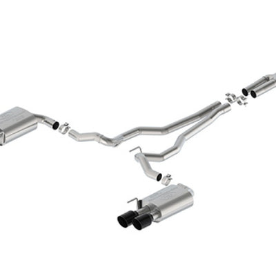 Ford Racing 2024 Mustang 2.3L Extreme Active Cat-Back Exhaust System Black Tips