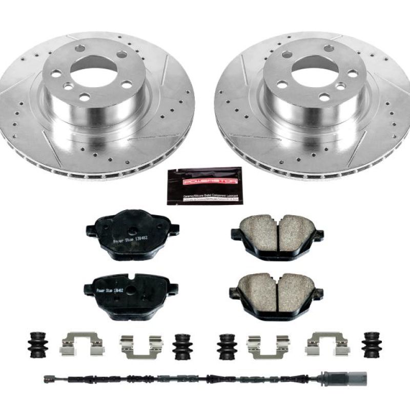 Power Stop 11-17 BMW X3 Rear Z23 Evolution Sport Brake Kit Power Stop 11-17 BMW X3 Rear Z23 Evolution Sport Brake Kit
