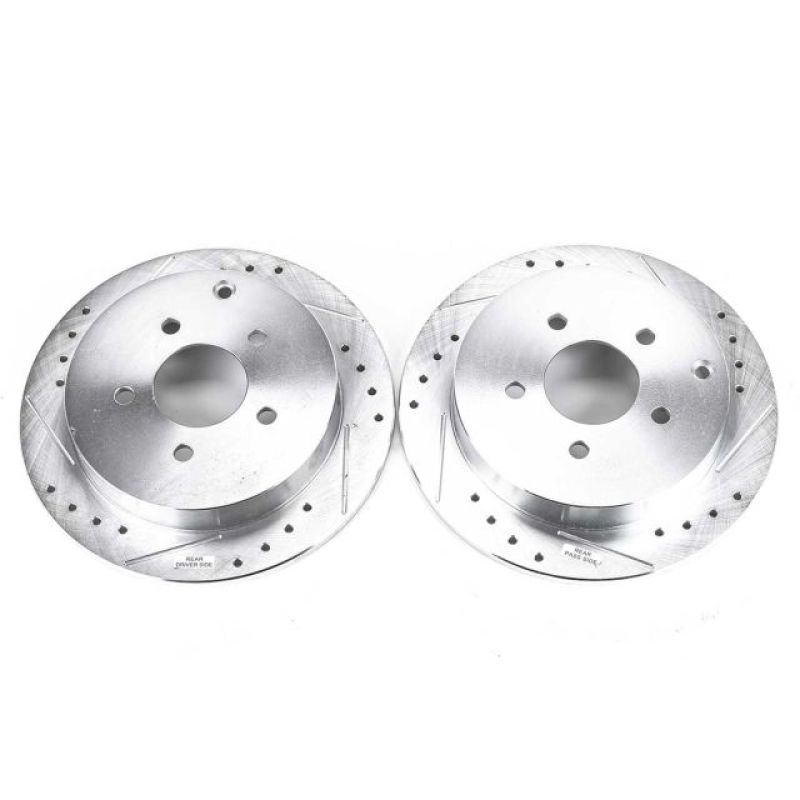 Power Stop 02-07 Buick Rendezvous Rear Evolution Drilled & Slotted Rotors - Pair Power Stop 02-07 Buick Rendezvous Rear Evolution Drilled & Slotted Rotors - Pair