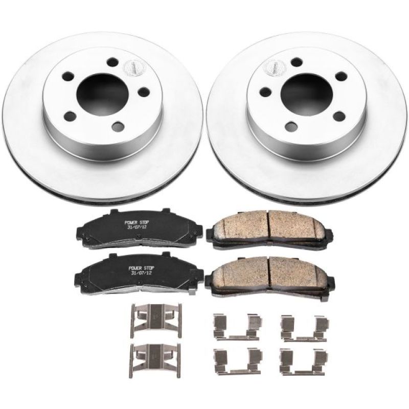 Power Stop 95-01 Ford Explorer Front Z17 Evolution Geomet Coated Brake Kit Power Stop 95-01 Ford Explorer Front Z17 Evolution Geomet Coated Brake Kit