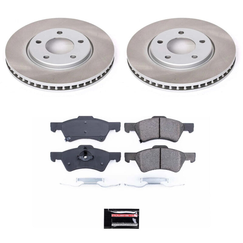 Power Stop 01-07 Dodge Grand Caravan Front Semi-Coated Rotor Kit Power Stop 01-07 Dodge Grand Caravan Front Semi-Coated Rotor Kit