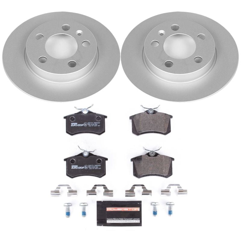 Power Stop 00-06 Audi TT Quattro Rear Euro-Stop Brake Kit Power Stop 00-06 Audi TT Quattro Rear Euro-Stop Brake Kit