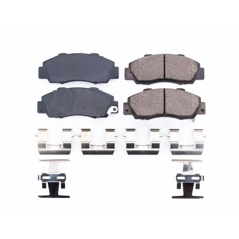 Power Stop 97-99 Acura CL Front Z17 Evolution Ceramic Brake Pads w/Hardware Power Stop 97-99 Acura CL Front Z17 Evolution Ceramic Brake Pads w/Hardware