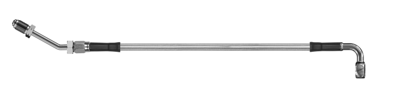 Goodridge 80in Universal Clutch Line w/SS Fittings & Clear Hose - 90Deg Banjo w/M10 Fitting Goodridge 80in Universal Clutch Line w/SS Fittings & Clear Hose - 90Deg Banjo w/M10 Fitting