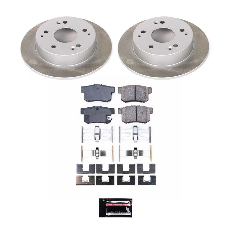 Power Stop 04-05 Honda Civic Rear Semi-Coated Rotor Kit Power Stop 04-05 Honda Civic Rear Semi-Coated Rotor Kit