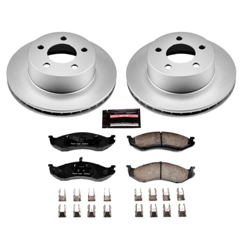 Power Stop 90-99 Jeep Cherokee Front Z17 Evolution Geomet Coated Brake Kit Power Stop 90-99 Jeep Cherokee Front Z17 Evolution Geomet Coated Brake Kit
