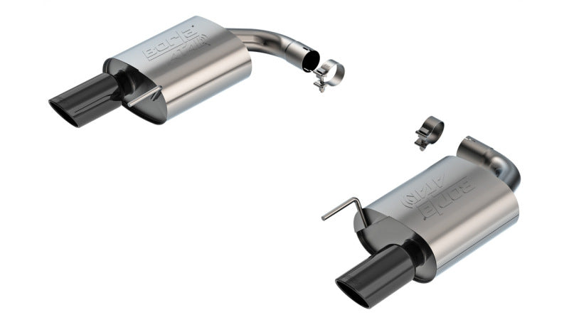 Borla 2024 Ford Mustang GT 5.0L V8 w/o Active Exhaust ATAK Axle-Back Exhaust System - Black Chrome Borla 2024 Ford Mustang GT 5.0L V8 w/o Active Exhaust ATAK Axle-Back Exhaust System - Black Chrome