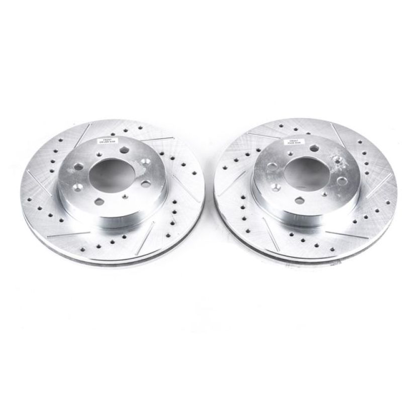 Power Stop 97-05 Acura EL Front Evolution Drilled & Slotted Rotors - Pair Power Stop 97-05 Acura EL Front Evolution Drilled & Slotted Rotors - Pair