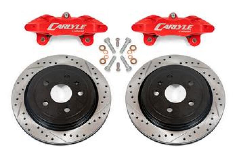 BMR 14-19 Chevrolet Corvette Brake Kit For 15in Conversion Drilled And Slotted Rotors/Red Calipers BMR 14-19 Chevrolet Corvette Brake Kit For 15in Conversion Drilled And Slotted Rotors/Red Calipers
