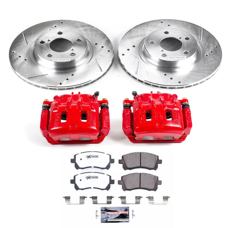 Power Stop 98-02 Subaru Forester Front Z26 Street Warrior Brake Kit w/Calipers Power Stop 98-02 Subaru Forester Front Z26 Street Warrior Brake Kit w/Calipers
