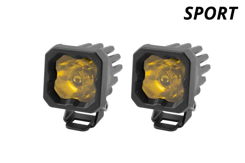 Diode Dynamics Stage Series C1 LED Pod Sport - Yellow Spot Standard ABL (Pair) Diode Dynamics Stage Series C1 LED Pod Sport - Yellow Spot Standard ABL (Pair)