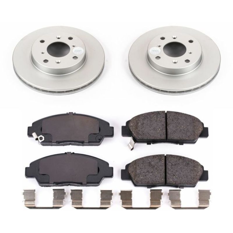 Power Stop 92-96 Honda Prelude Front Z17 Evolution Geomet Coated Brake Kit Power Stop 92-96 Honda Prelude Front Z17 Evolution Geomet Coated Brake Kit