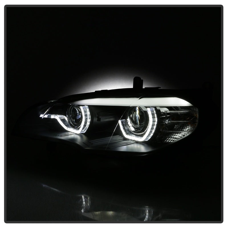Spyder 07-10 BMW X5 E70 (HID Models Only) Projector Headlights - Black PRO-YD-BMWE7007-AFSHID-BK Spyder 07-10 BMW X5 E70 (HID Models Only) Projector Headlights - Black PRO-YD-BMWE7007-AFSHID-BK