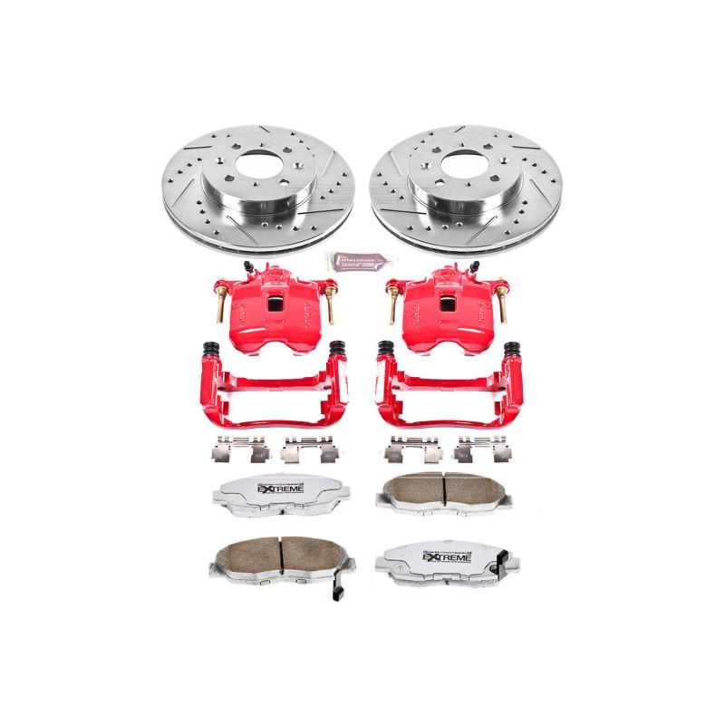 Power Stop 94-01 Acura Integra Front Z26 Street Warrior Brake Kit w/Calipers Power Stop 94-01 Acura Integra Front Z26 Street Warrior Brake Kit w/Calipers