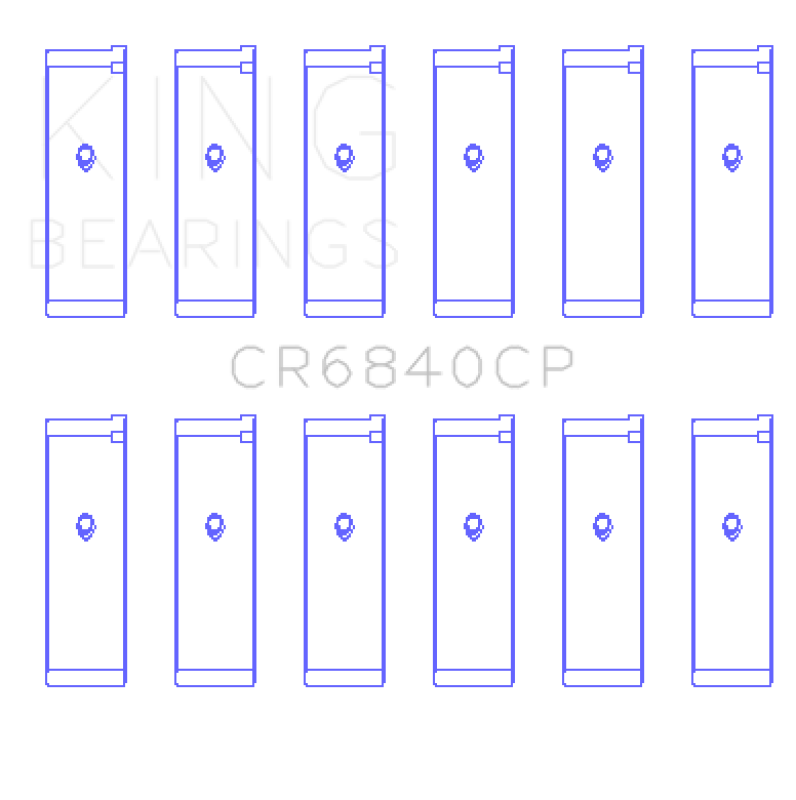 King Engine Bearings Nissan Vq40DE (Size +0.50mm) Connecting Rod Bearing Set King Engine Bearings Nissan Vq40DE (Size +0.50mm) Connecting Rod Bearing Set