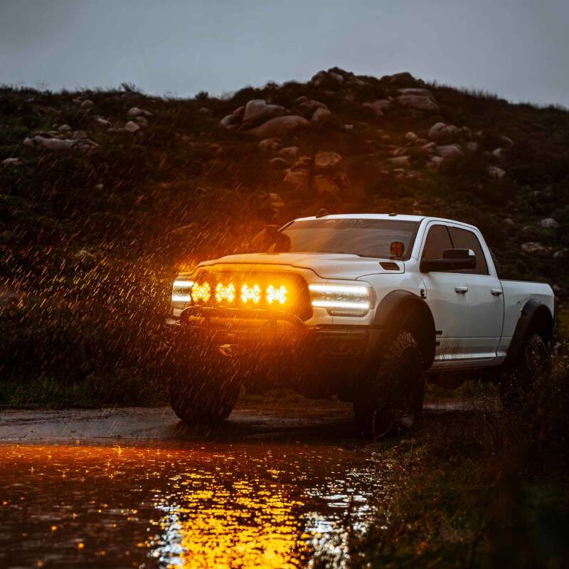 KC HiLiTES SlimLite 8in. LED Light Shield (Shield Only) - Amber KC HiLiTES SlimLite 8in. LED Light Shield (Shield Only) - Amber