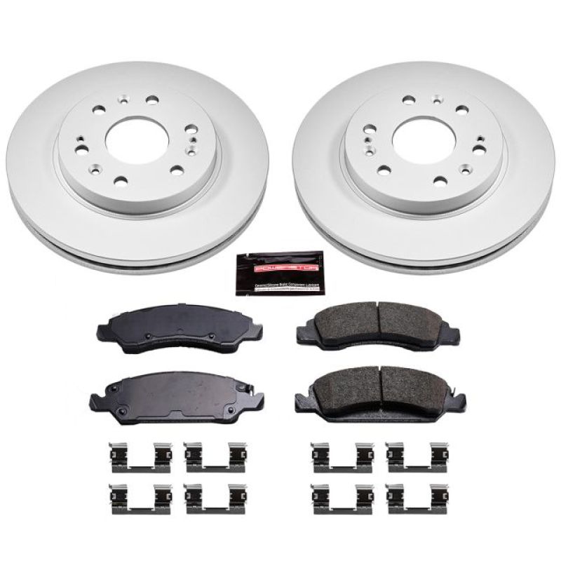 Power Stop 08-19 Cadillac Escalade Front Z17 Evolution Geomet Coated Brake Kit Power Stop 08-19 Cadillac Escalade Front Z17 Evolution Geomet Coated Brake Kit