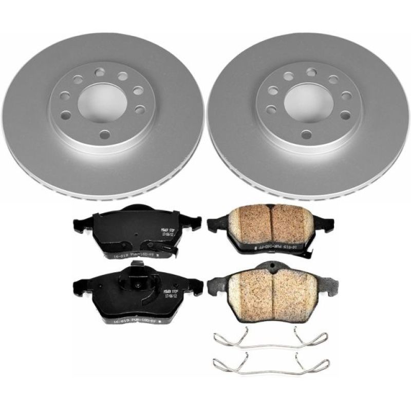 Power Stop 99-03 Saab 9-3 Front Z23 Evolution Sport Coated Brake Kit Power Stop 99-03 Saab 9-3 Front Z23 Evolution Sport Coated Brake Kit