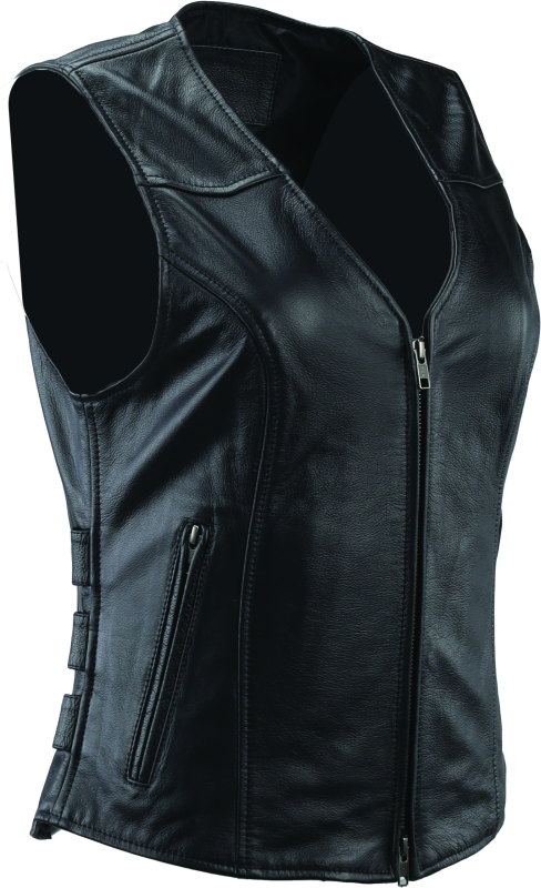 Kuryakyn Leather By River Road Plains Leather Vest Black Womens - Small Kuryakyn Leather By River Road Plains Leather Vest Black Womens - Small
