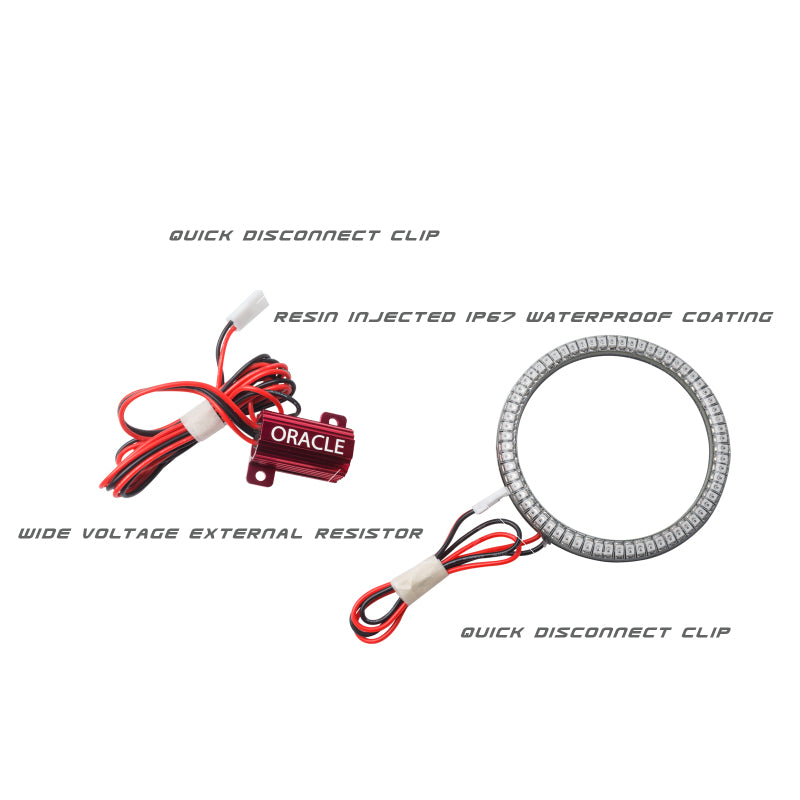 Oracle Jeep Wrangler 07-17 LED Waterproof Turn Signal Halo Kit - Amber Oracle Jeep Wrangler 07-17 LED Waterproof Turn Signal Halo Kit - Amber