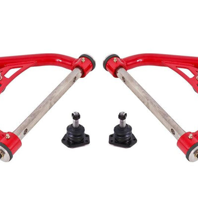 BMR 70-81 Chevrolet Camaro A-Arms Upper Non-Adjustable Delrin Std Ball Joint - Red