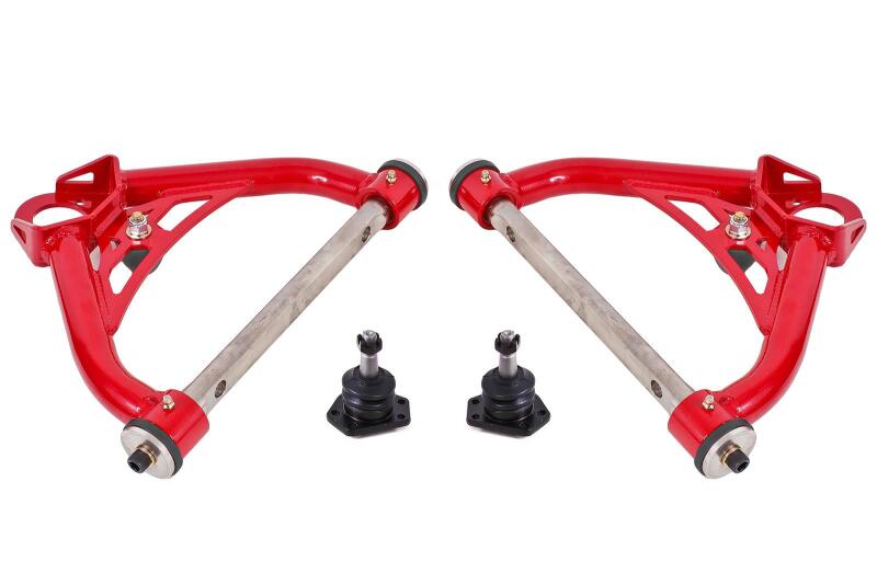 BMR 70-81 Chevrolet Camaro A-Arms Upper Non-Adjustable Delrin Std Ball Joint - Red BMR 70-81 Chevrolet Camaro A-Arms Upper Non-Adjustable Delrin Std Ball Joint - Red