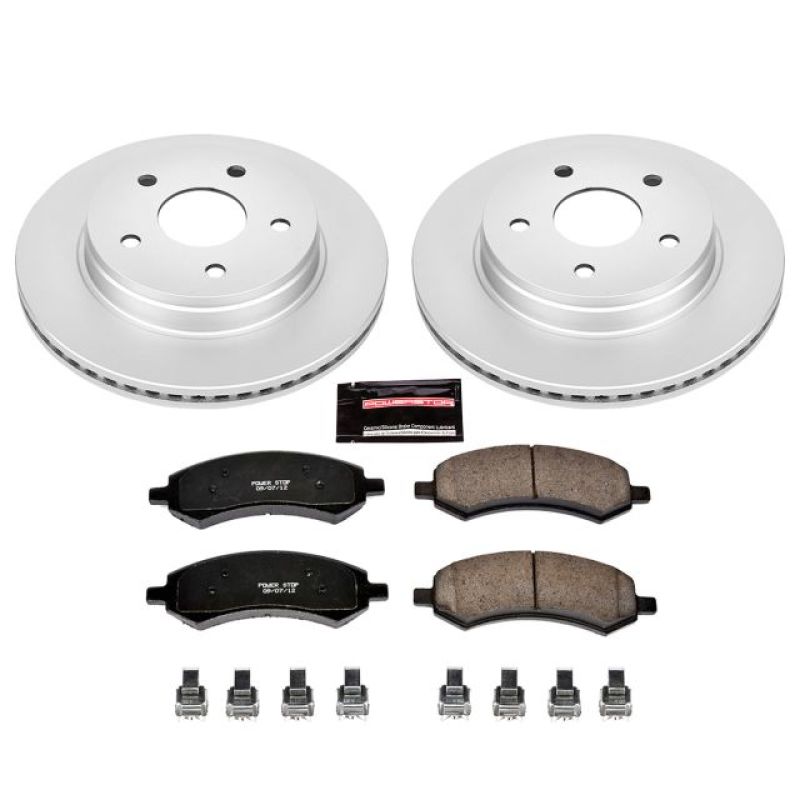 Power Stop 07-09 Chrysler Aspen Front Z17 Evolution Geomet Coated Brake Kit Power Stop 07-09 Chrysler Aspen Front Z17 Evolution Geomet Coated Brake Kit