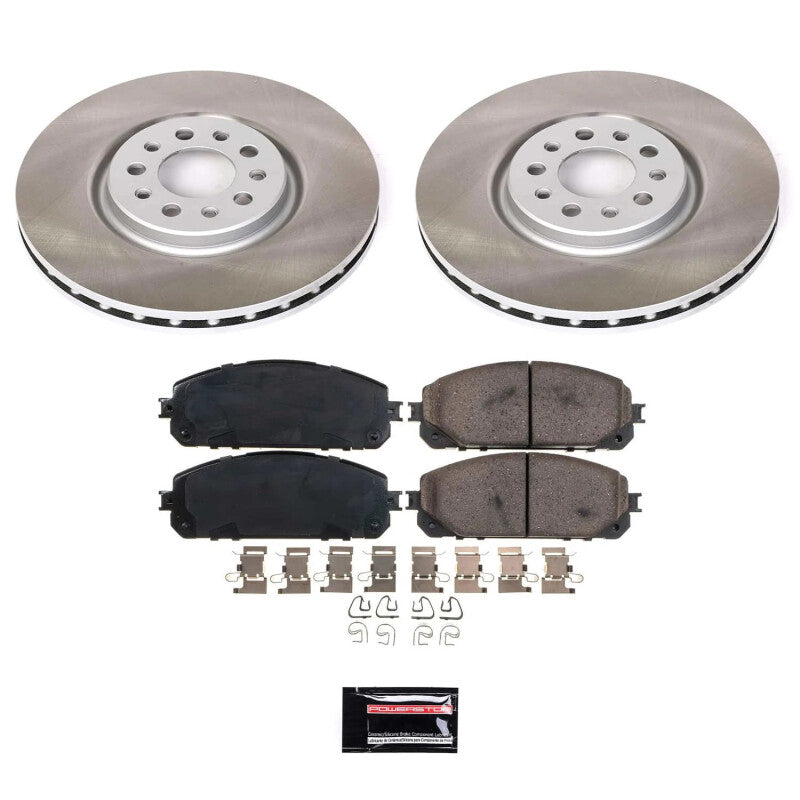 Power Stop 14-15 Jeep Cherokee Front Semi-Coated Rotor Kit Power Stop 14-15 Jeep Cherokee Front Semi-Coated Rotor Kit