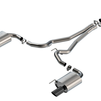 Borla 2024 Ford Mustang 2.3L Ecoboost 2.50 S-TYPE Black Chrome Catback Exhaust - Non-Active