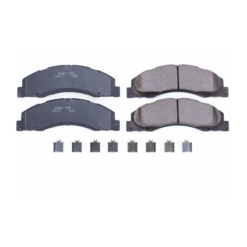 Power Stop 08-14 Ford E-150 Front Z17 Evolution Ceramic Brake Pads w/Hardware Power Stop 08-14 Ford E-150 Front Z17 Evolution Ceramic Brake Pads w/Hardware