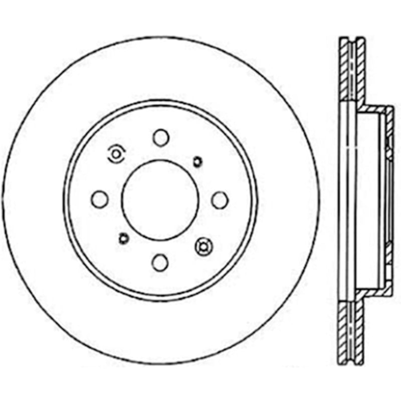 Stoptech Acura & Honda Civic/Del Sol Front CRYO-STOP Rotor Stoptech Acura & Honda Civic/Del Sol Front CRYO-STOP Rotor