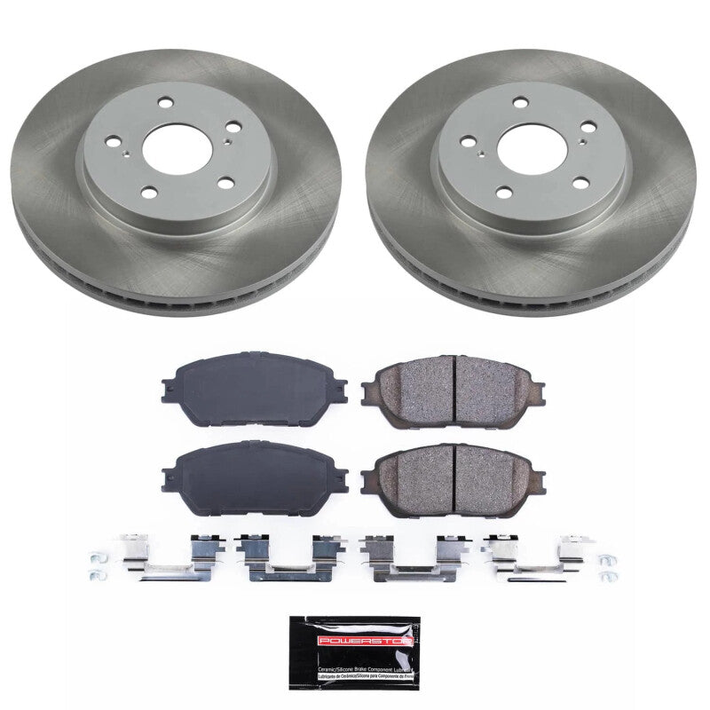 Power Stop 04-08 Toyota Solara Front Semi-Coated Rotor Kit Power Stop 04-08 Toyota Solara Front Semi-Coated Rotor Kit