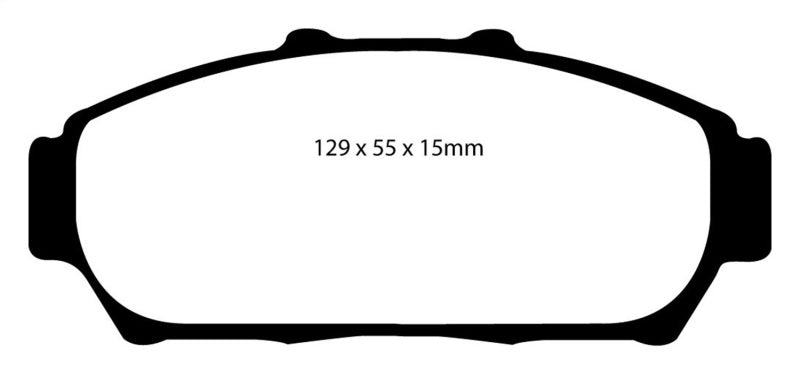 EBC 94-01 Acura Integra 1.8 Yellowstuff Front Brake Pads EBC 94-01 Acura Integra 1.8 Yellowstuff Front Brake Pads