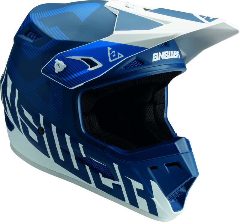 Answer AR1 V2 Bold Helmet Blue/White Youth - Large Answer AR1 V2 Bold Helmet Blue/White Youth - Large