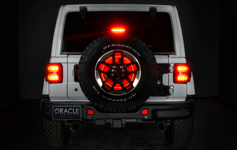 Oracle LED Illuminated Wheel Ring 3rd Brake Light - Red SEE WARRANTY Oracle LED Illuminated Wheel Ring 3rd Brake Light - Red SEE WARRANTY