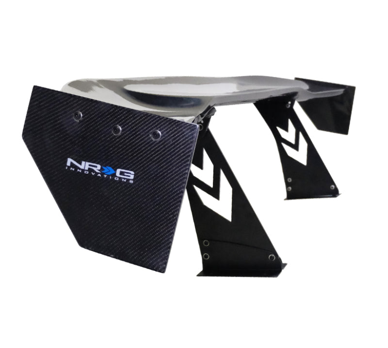 NRG Carbon Fiber Spoiler - Universal (69in.) w/NRG Logo / Stand Cut Out / Large Side Plate NRG Carbon Fiber Spoiler - Universal (69in.) w/NRG Logo / Stand Cut Out / Large Side Plate
