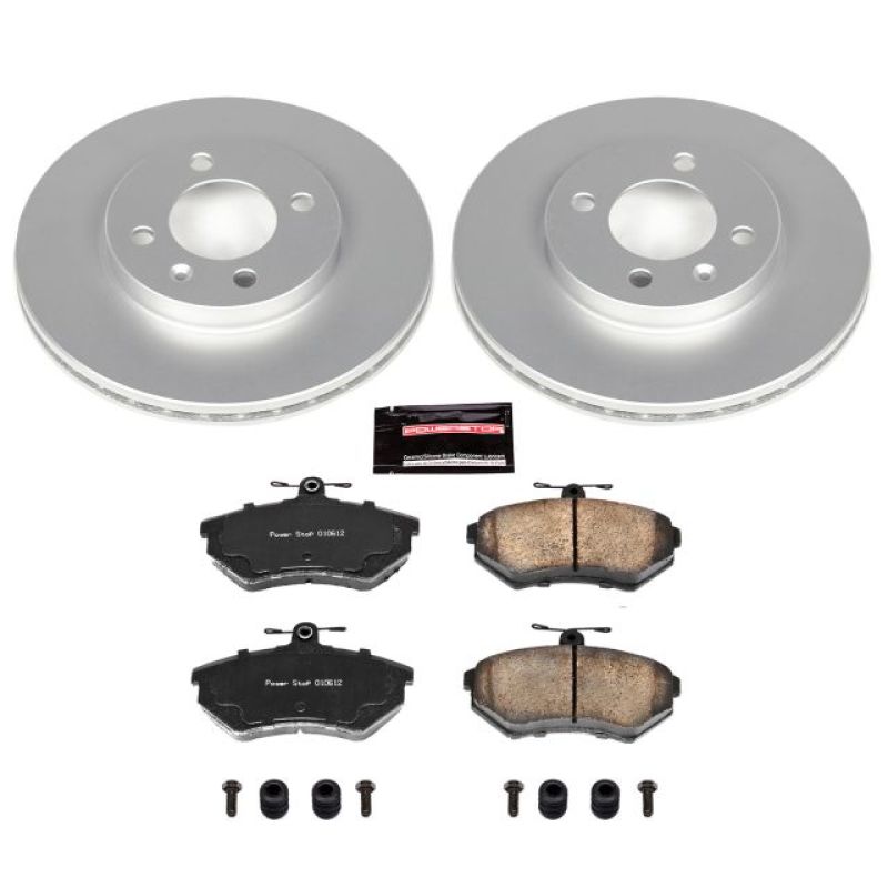 Power Stop 95-02 Volkswagen Cabrio Front Z23 Evolution Sport Coated Brake Kit Power Stop 95-02 Volkswagen Cabrio Front Z23 Evolution Sport Coated Brake Kit
