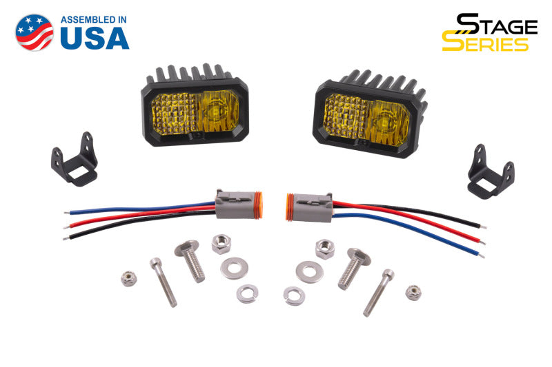 Diode Dynamics Stage Series 2 In LED Pod Pro - Yellow Spot Standard ABL (Pair) Diode Dynamics Stage Series 2 In LED Pod Pro - Yellow Spot Standard ABL (Pair)