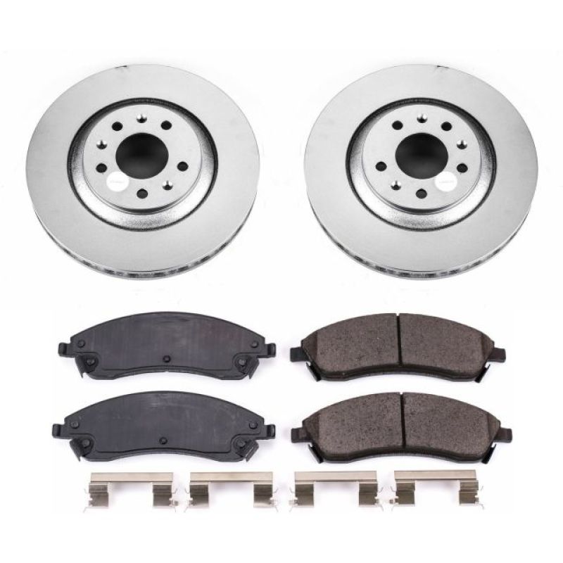 Power Stop 06-07 Cadillac CTS Front Z17 Evolution Geomet Coated Brake Kit Power Stop 06-07 Cadillac CTS Front Z17 Evolution Geomet Coated Brake Kit