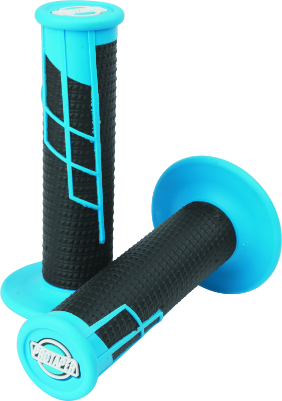 ProTaper Clamp-On 1/2 Waffle Grip - Neon Blue/Black ProTaper Clamp-On 1/2 Waffle Grip - Neon Blue/Black