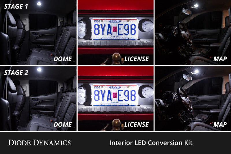Diode Dynamics 05-21 Nissan Frontier Interior LED Kit Cool White Stage 1 Diode Dynamics 05-21 Nissan Frontier Interior LED Kit Cool White Stage 1