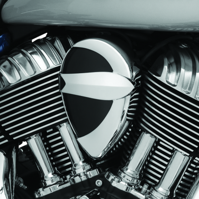 Kuryakyn Horn Cover John Shope Series Chrome